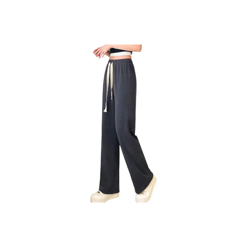Ya Sheep People Casual Pants Women's Dark Gray-2
