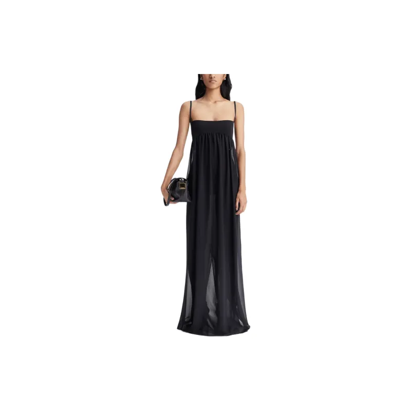 Jacquemus La Robe Peplo Empire Maxi Dress-1