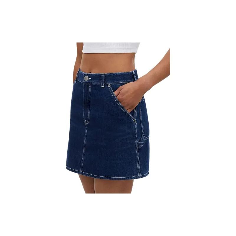 COACH SS24 Denim Short Skirts Women's Deep Denim-3