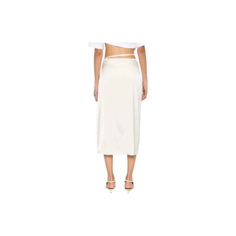 Jacquemus Logo Plaque Midi Skirt-3