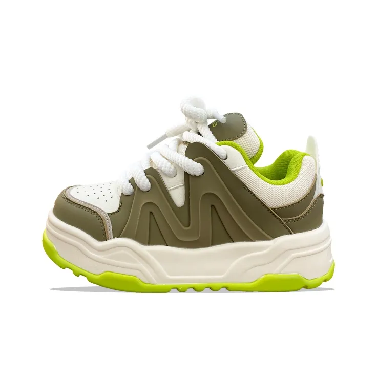 XLAIII Anti Slip Wear Resistant Low Top Casual Shoes Unisex Beige Brown Green-0