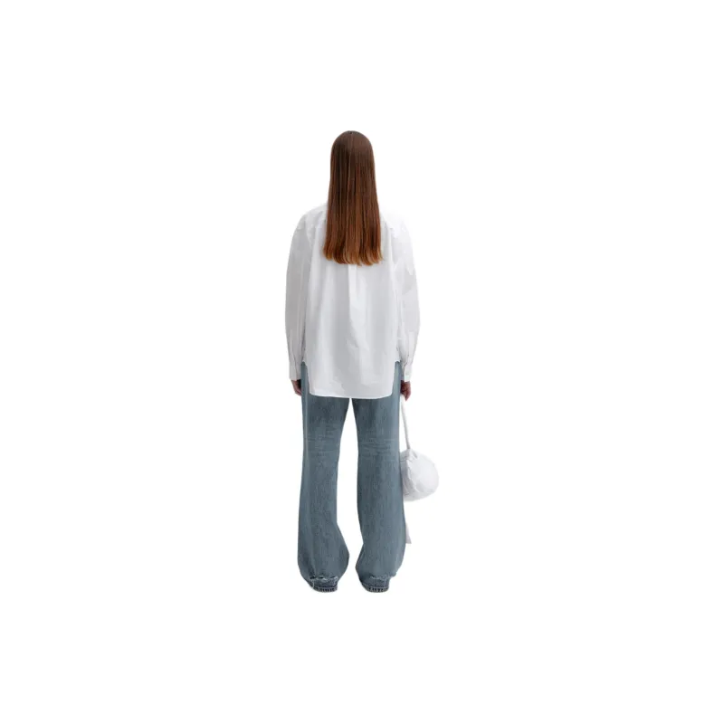 LOW CLASSIC Lc Collection SOFT PAPER SHIRT Shirt Women's White/White-3