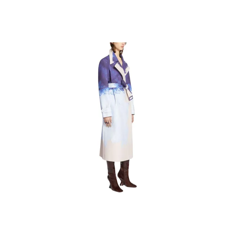 DRIES VAN NOTEN Printed Cotton Coat-2