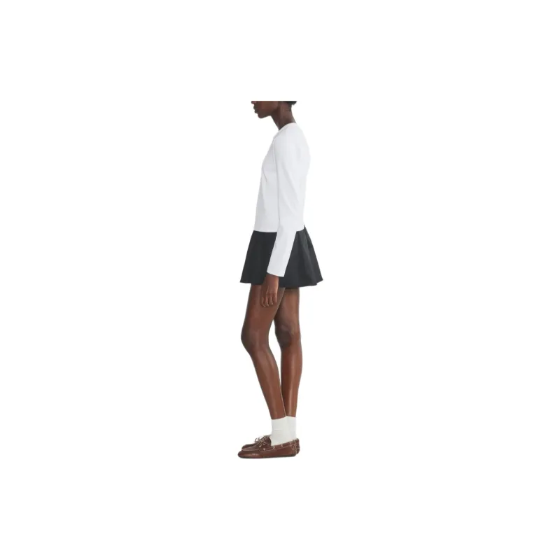 ARITZIA FW24 Sunday Best Boba Skirt Casual Short Skirts Women's BLACK/Black-4