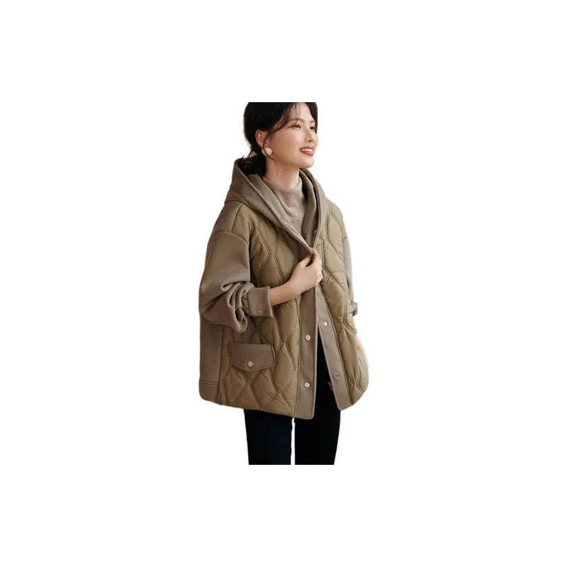 XWI Puffer Jacket Women's Khaki Green-2