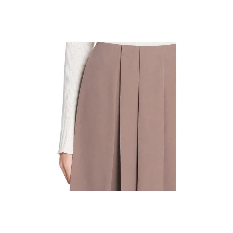 Lanvin High-Waisted Pleated Culotte Shorts-4