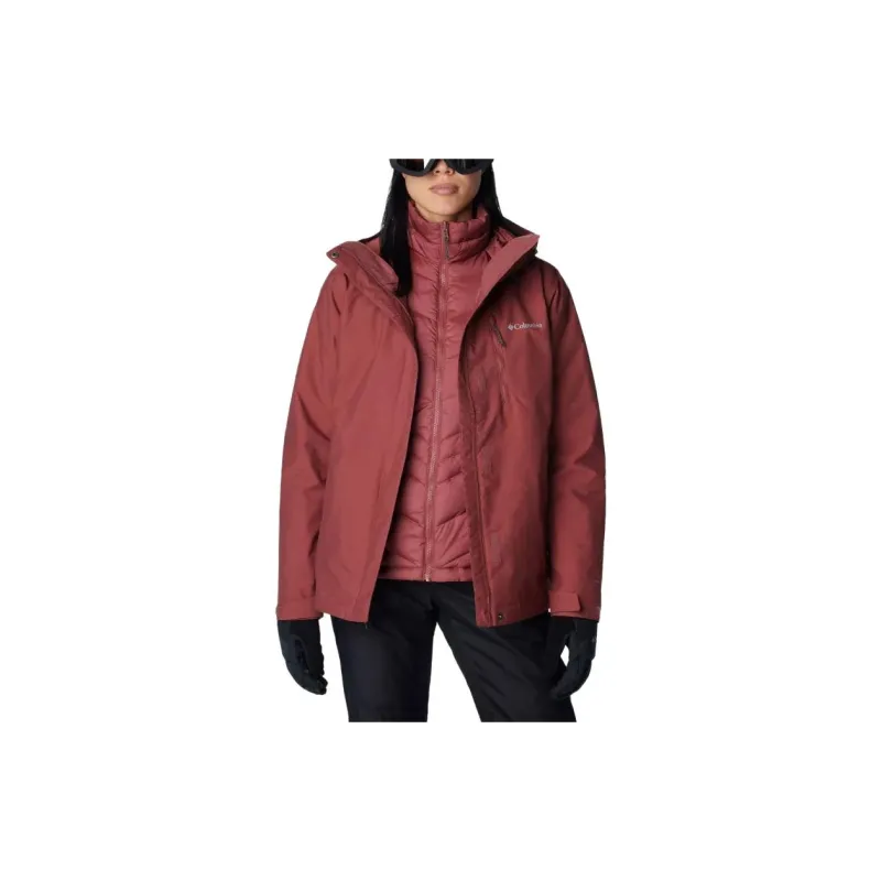 Columbia Windbreaker Jackets Women's Red-4