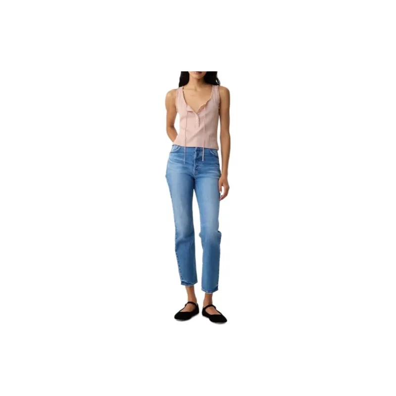 Doen X GAP DOEN Collaboration Series Tank Tops Women's Pink-1