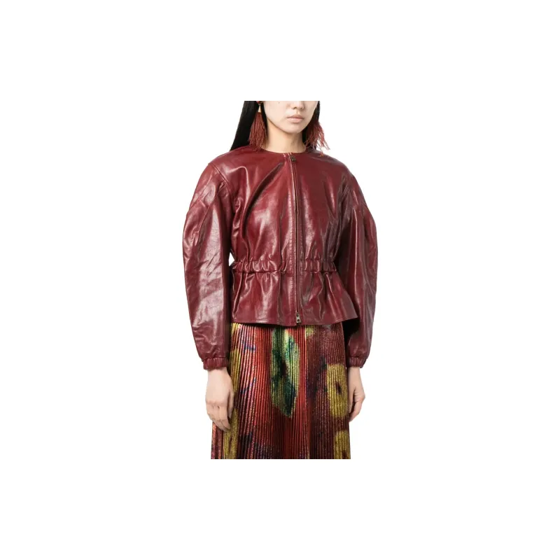 Ulla Johnson Puff-sleeve Leather Jacket-3