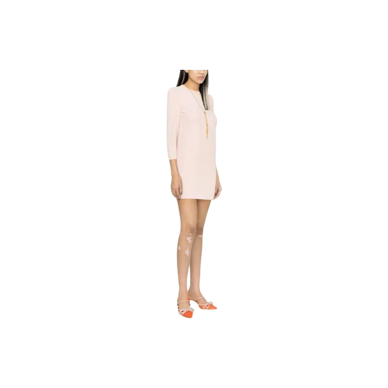 Elisabetta Franchi Long-Sleeved Dresses Women's Pink-3