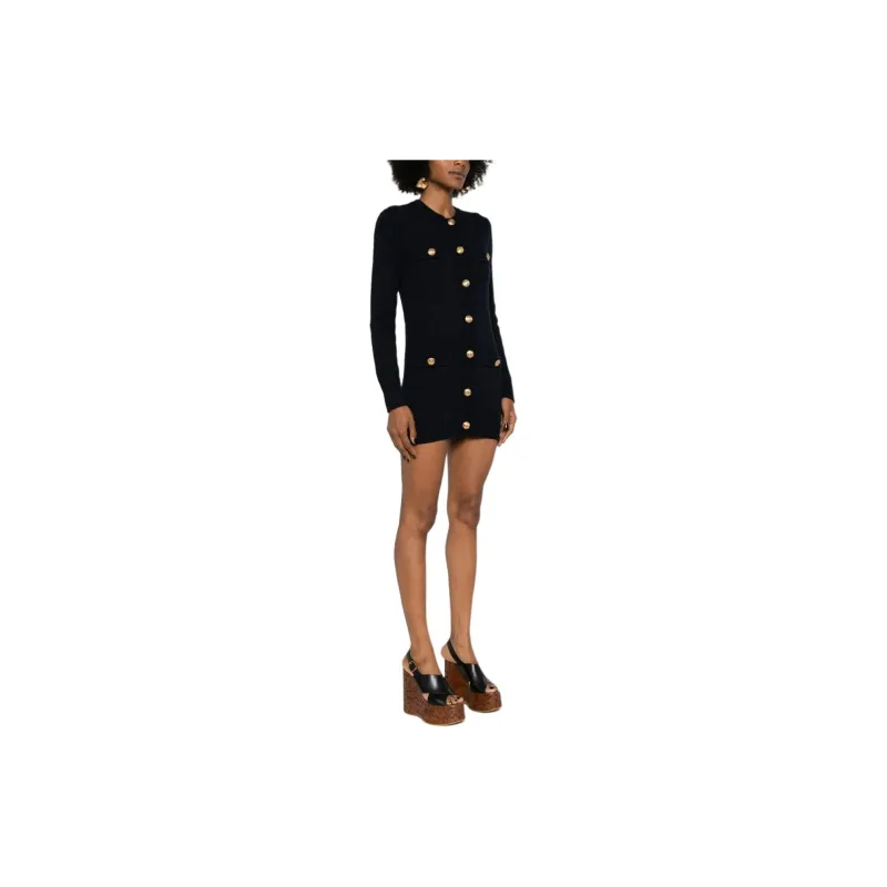 Chloé Embossed buttons Cable knit Cardigan-3