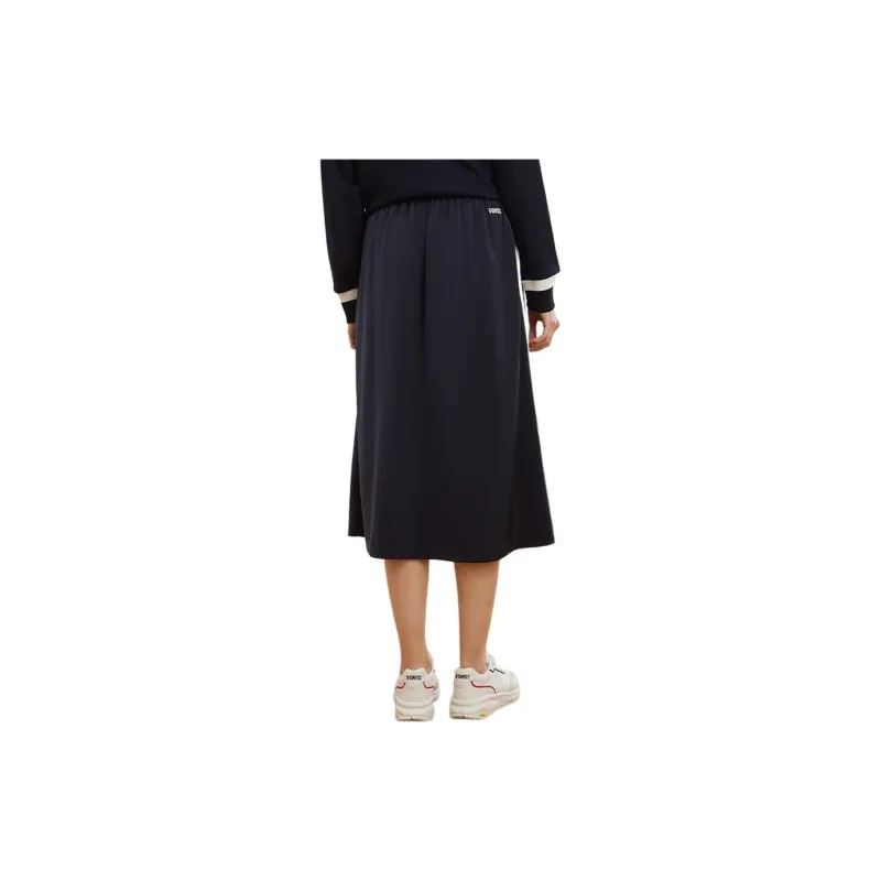KSWISS Casual Long Skirt Women's Dark Indigo Blue-2