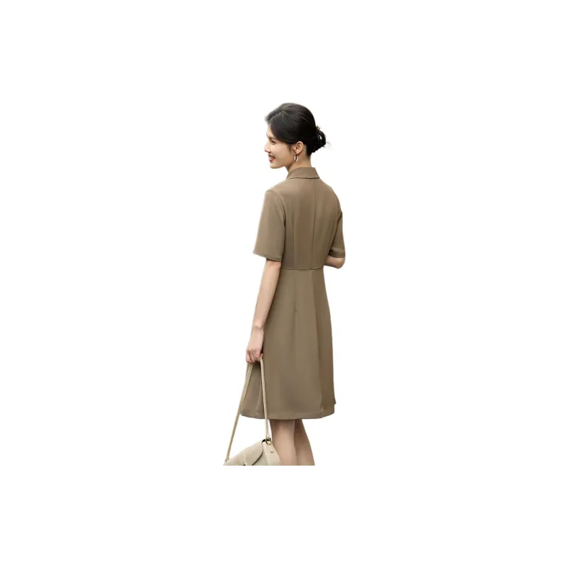 XWI Short Sleeved Dress Women's Khaki-1