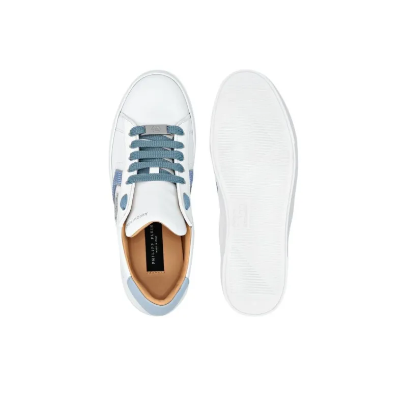 PHILIPP PLEIN Low Top Skateboard Shoes Unisex White-5