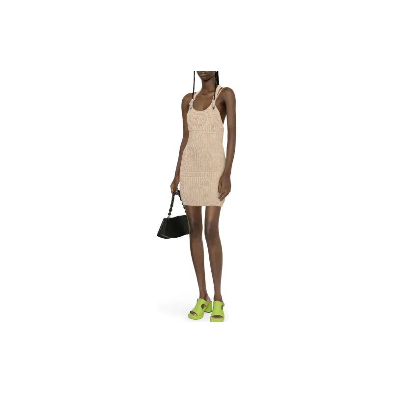 Jacquemus Knitted Halterneck Dress-1