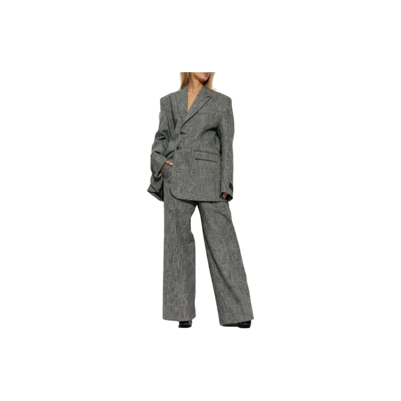 Vetements Checked Wide leg Trousers-1