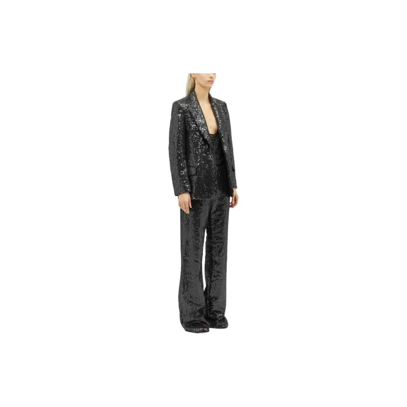 MSGM Sequin embellished Trousers-2