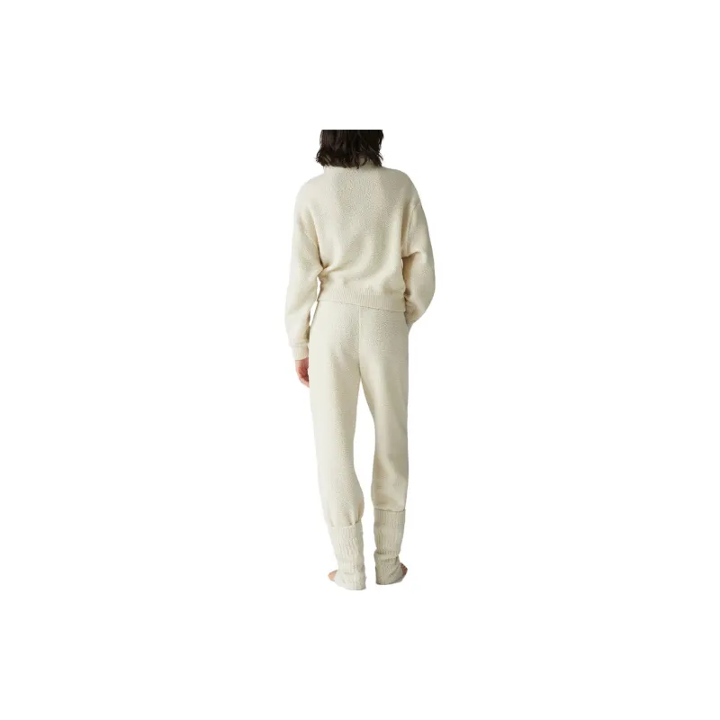 Loro Piana Knitted Sports Pants Women's Creamy Almond-3
