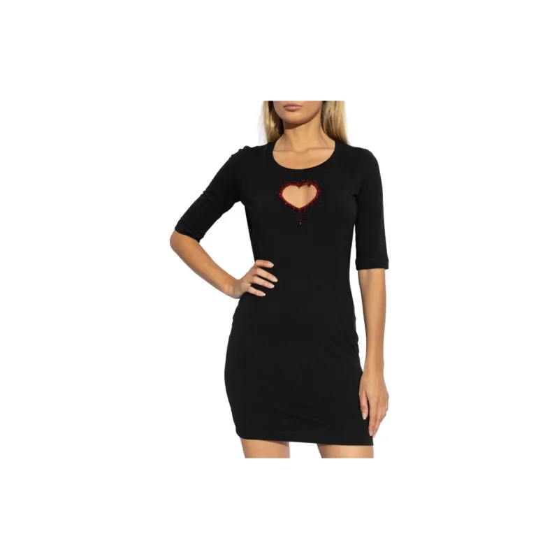 DSQUARED 2 Cut Out Embellished Jersey Dress-1
