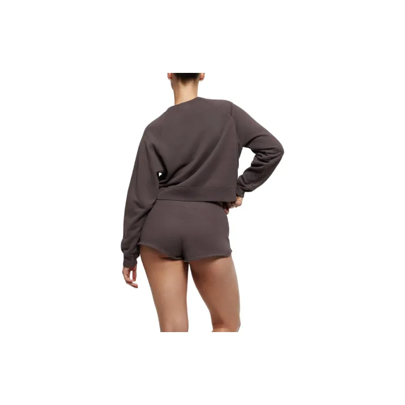 SKIMS SS24 Summer Collection FRENCH TERRY CLASSIC CREWNECK Sweatshirt Women's IRON/Iron-1
