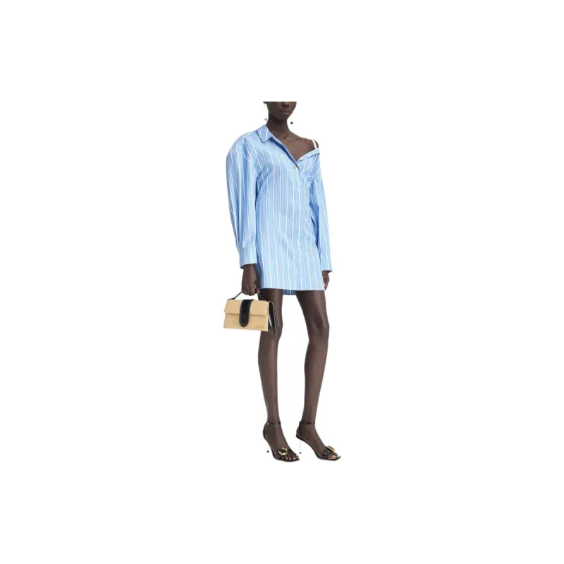 Jacquemus Striped Long Sleeved Dress-4