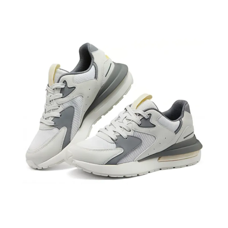 Skechers HALOS Cushioning Wear Resistant Low Top Casual Shoes Women's White Gray-2