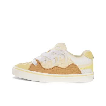 Ollieskate Waffle Cake Anti Slip Wear Resistant Low Top Skateboard Shoes Unisex Yellow