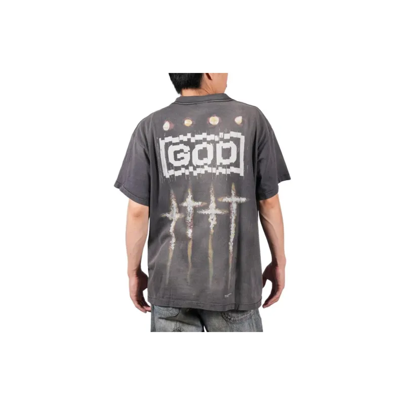 SAINT Mxxxxxx T Shirts Unisex Black-4