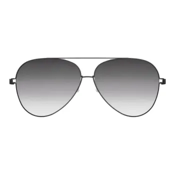 LINDBERG Aviator Sunglasses Unisex Black