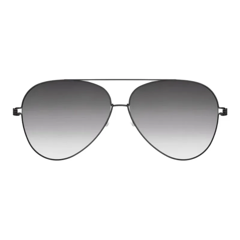 LINDBERG Aviator Sunglasses Unisex Black-0