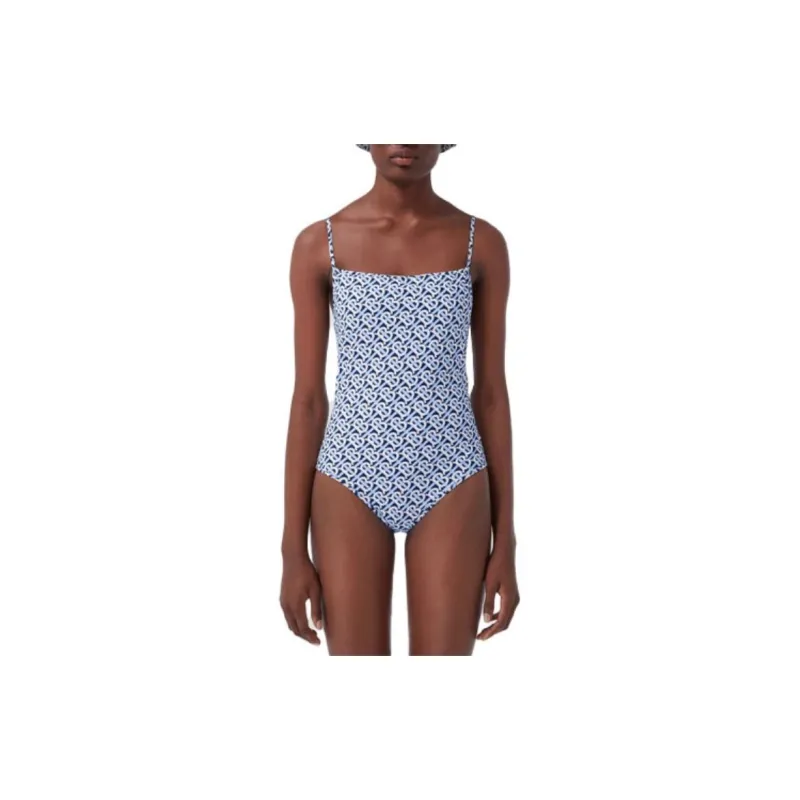 Burberry Women's One-piece Swimsuit Cobalt Blue-1