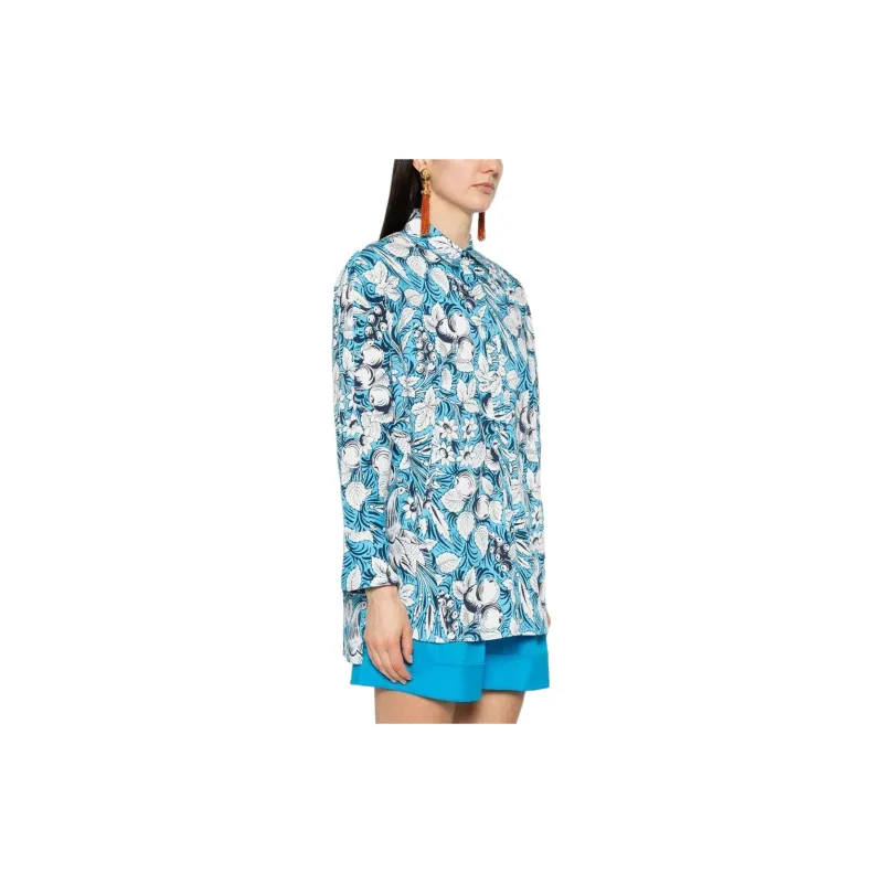 DVF Diane Von Furstenberg Caleb Botanical print Shirt-3