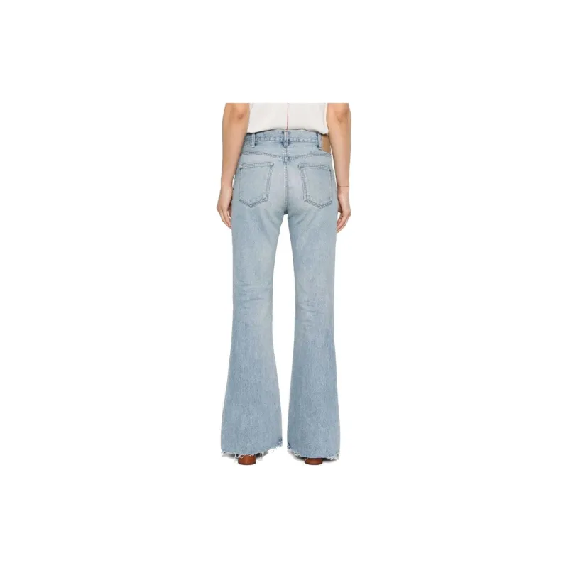 CELINE Logo Patch Flared Jeans-2