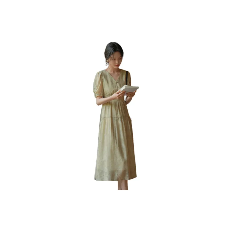 XWI Short Sleeved Dress Women's Matcha Green-2
