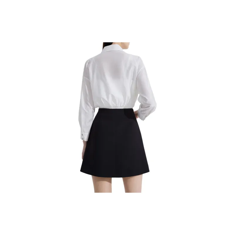 Ochirly Casual Short Skirts Women's Black-3