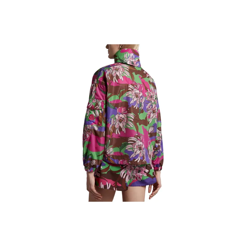 Moncler Floral Printed Zipped Windbreaker-2