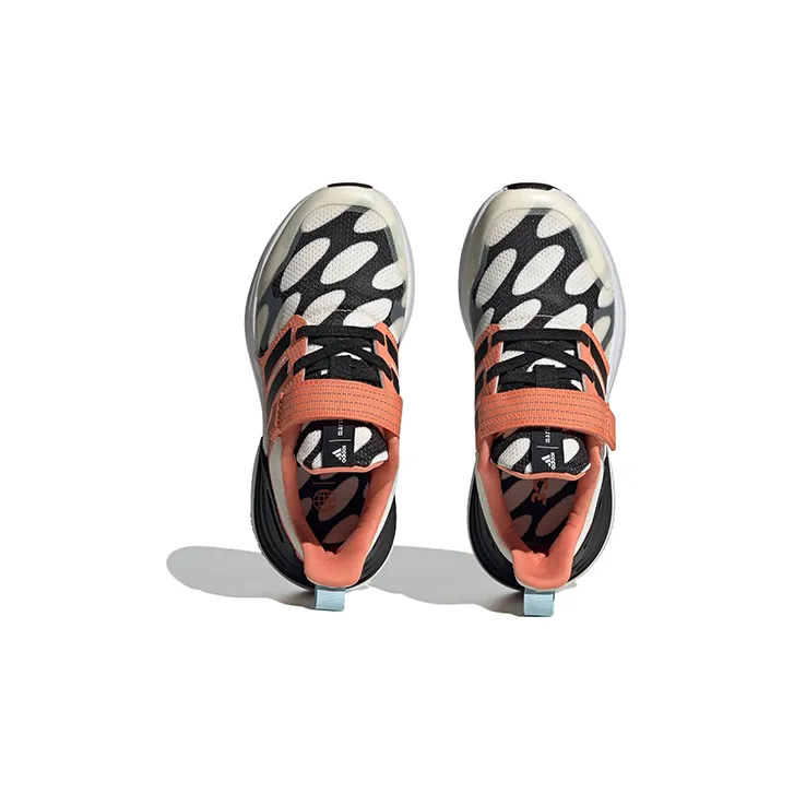 Adidas Rapida Sport Marimekko Anti-Slip Wear-Resistant Low-Top Kids' Running Shoes Orange Black White Kids'-4