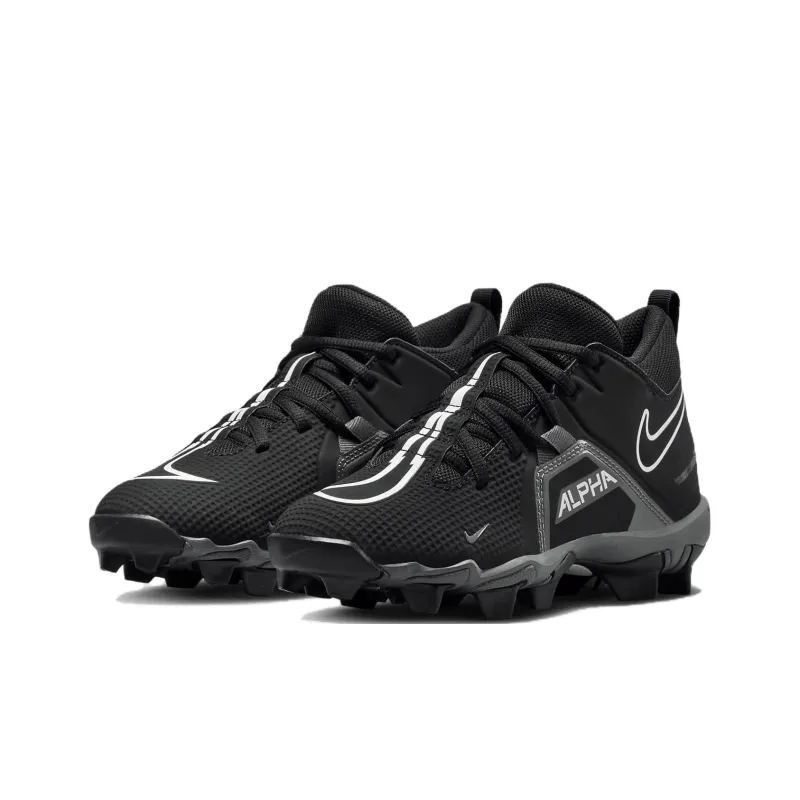 Nike Alpha Menace 3 Shark Wide GS 'Black Iron Grey'-2