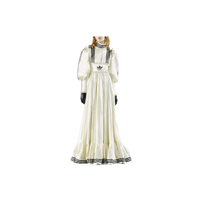 GUCCI x Adidas GUCCI X ADIDAS Collaboration FW22 Long Sleeved Dresses Women's White-2