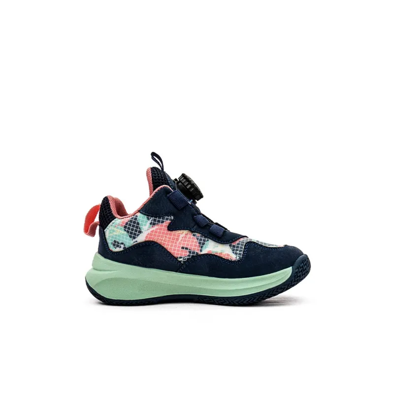 KAPPA KIDS Wear resistant, Non slip And Breathable Low Top Children's Basketball Shoes Blue Pink Kids'-1