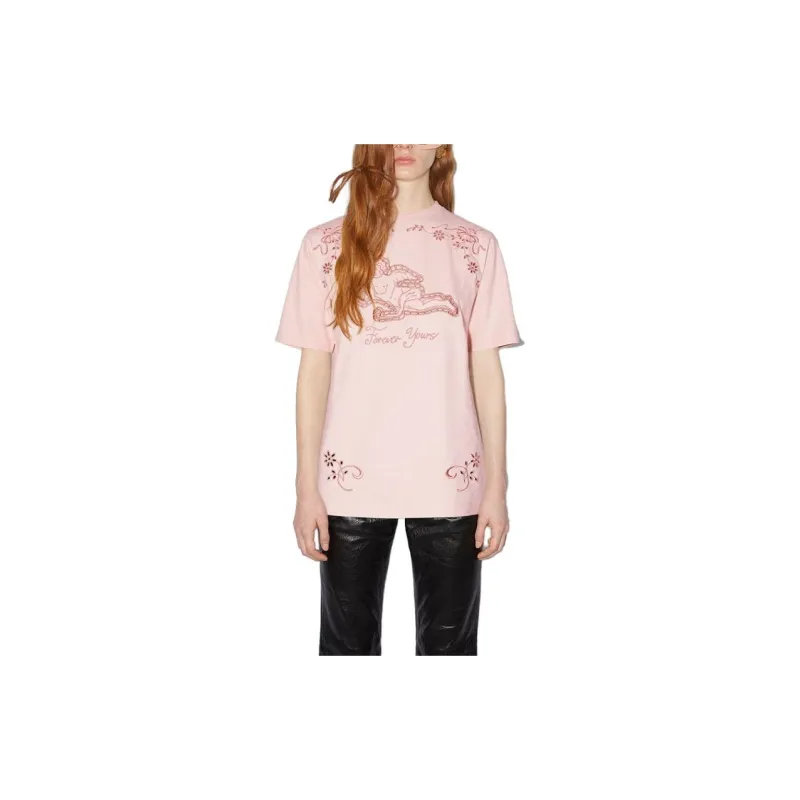 Acne Studios SS23 T Shirt Women's Light Pink-1