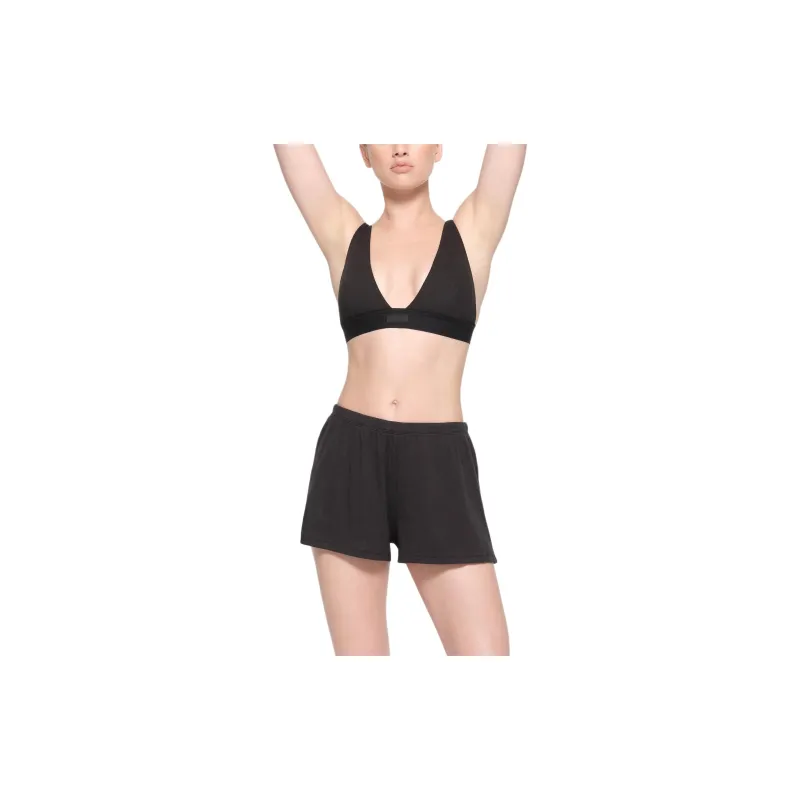 SKIMS COTTON RIB SHORT SHORT Casual Shorts Women's SOOT/Coal Gray-1