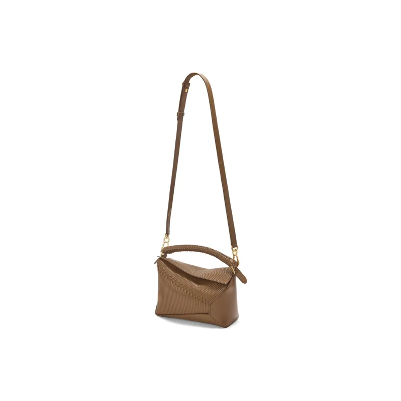 LOEWE Puzzle Cow Leather Shoulder Bag, Crossbody Bag, Handbag Trumpets Women's Tundra Green-5