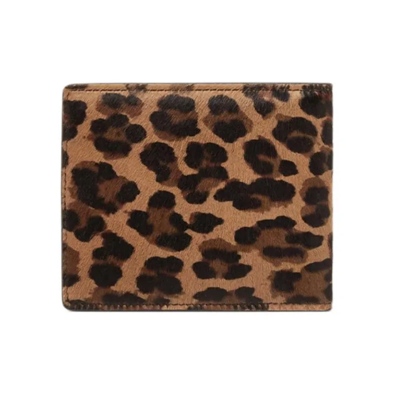 FANSIZHE MEDUSA BIGGIE Series Calfskin Wallet Men's Leopard Print-1