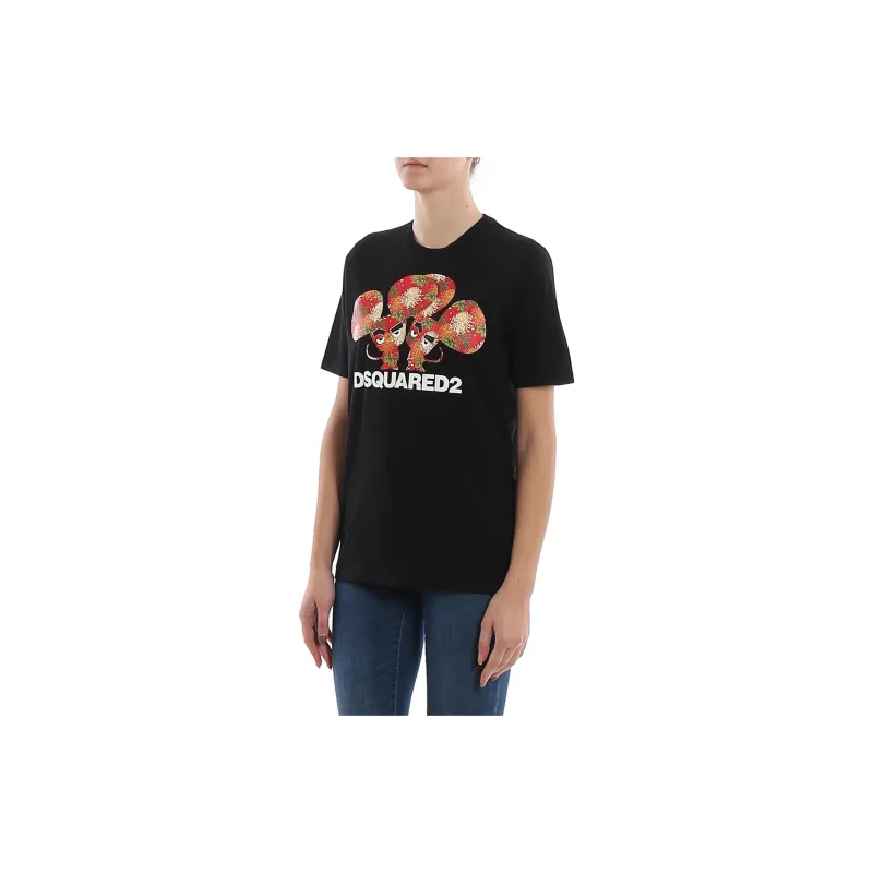 DSQUARED 2 T Shirts Women's Black-4