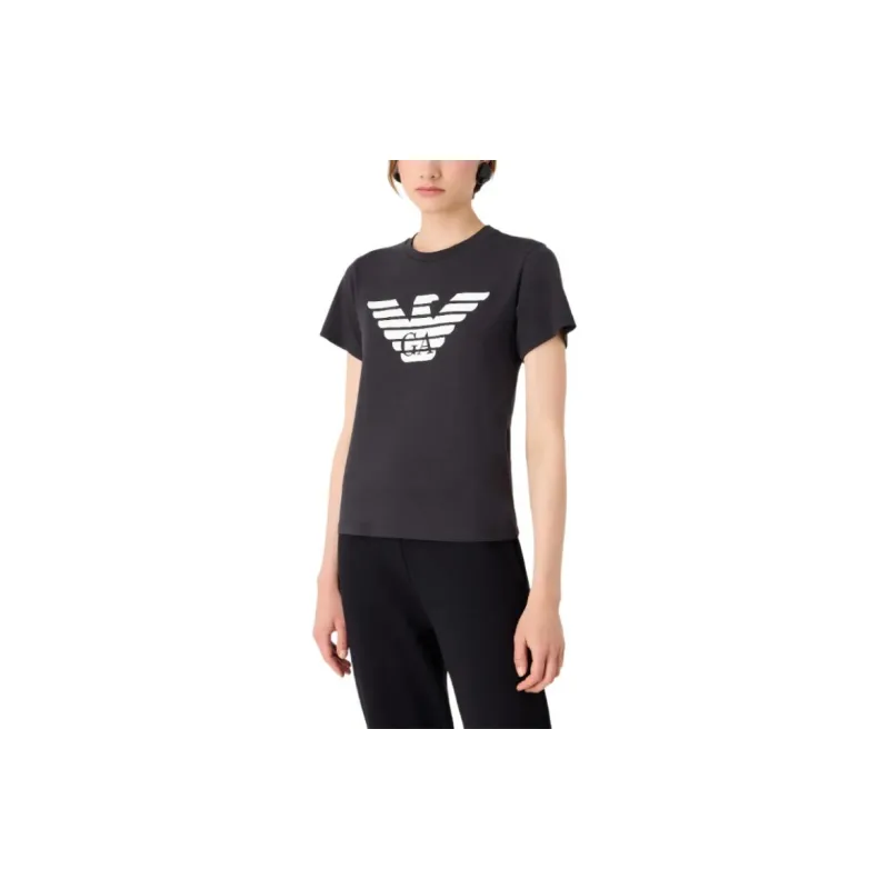 EMPORIO ARMANI Asv Organic jersey T shirt With Logo Print-1
