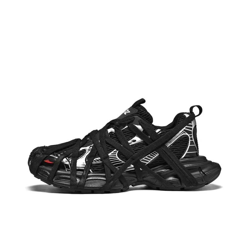 Kuding Abrasion Resistant Slip Resistant Low Top Chunky Sneakers Unisex-2