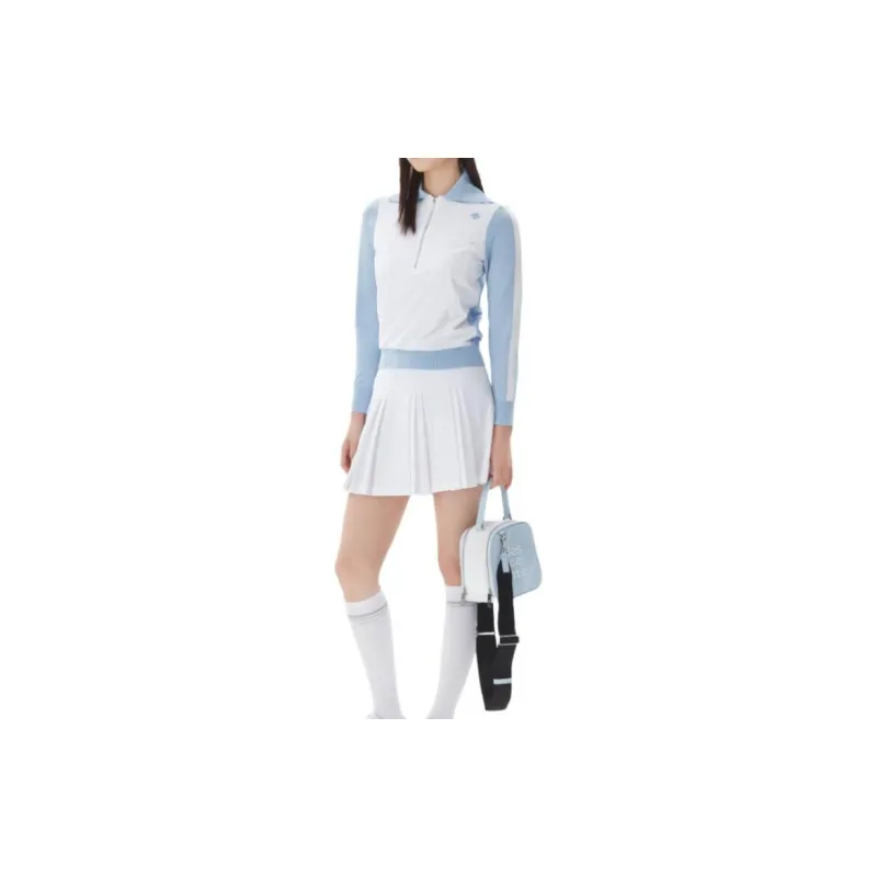DESCENTE Golf Sweaters Women's Blue-3