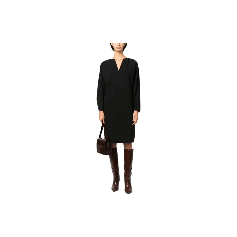 By Malene Birger Elvina Vertical-seamed Midi Dress-1