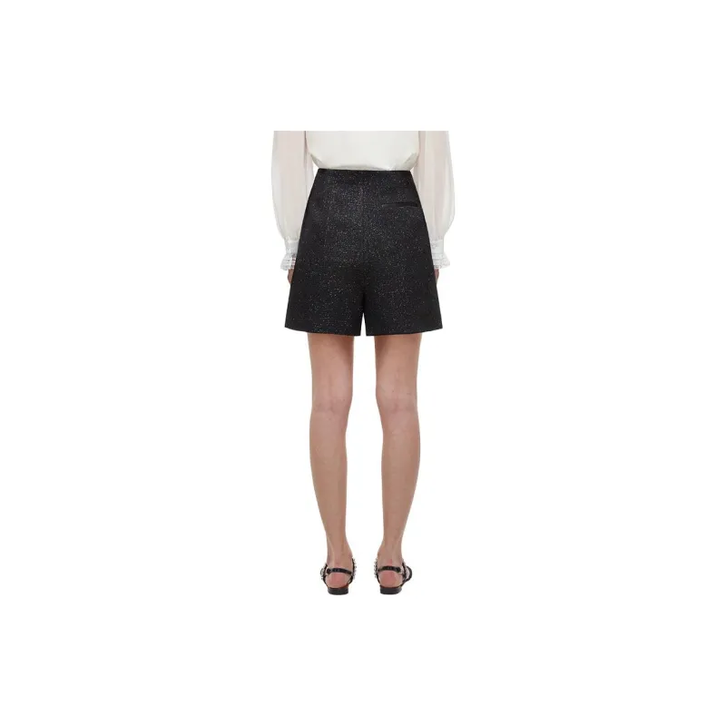 Self portrait Casual Shorts Women's Classic Black-2